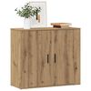 vidaXL Dressoir 80x33x70 cm bewerkt hout artisanaal eikenkleurig
