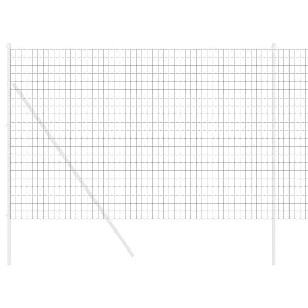 vidaXL Euro Hek Grijs 1.5 x 10 m PVC-gecoat ijzer