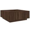 vidaXL Salontafel 100x100x40 cm bewerkt hout bruin eikenkleur
