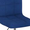 vidaXL Eetkamerstoelen 2 st draaibaar stof blauw