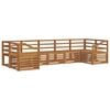 vidaXL Sofa-Sets 7 pcs Naturel Massief Acaciahout