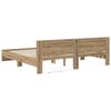 vidaXL Bedframe met hoofdeinde Artisan Eiken 180 x 200 cm Bewerkt hout