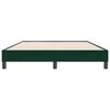 vidaXL Bedframe zonder matras 140x220 cm fluweel donkergroen