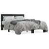 vidaXL Bedframe bewerkt hout metaal zwart 140x200 cm