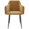 vidaXL Eetkamerstoelen 2 st fluweel bruin