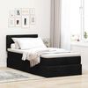 vidaXL Ottoman bed met matras en LED's 90x200 cm stof zwart