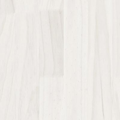 vidaXL Plantenbak 200x50x50 cm massief grenenhout wit