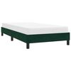 vidaXL Bedframe zonder matras 80x220 cm fluweel donkergroen