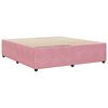 vidaXL Bedframe fluweel roze 180x200 cm