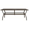 vidaXL Tuintafel 190x80x72 cm staal bruin