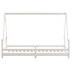 vidaXL Kinderbedframe 80x200 cm massief grenenhout wit