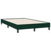 vidaXL Boxspring met matras fluweel donkergroen 120x220 cm