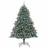 vidaXL Kunstkerstboom met 300 LED Groen 240 cm PVC en Plastic en Staal
