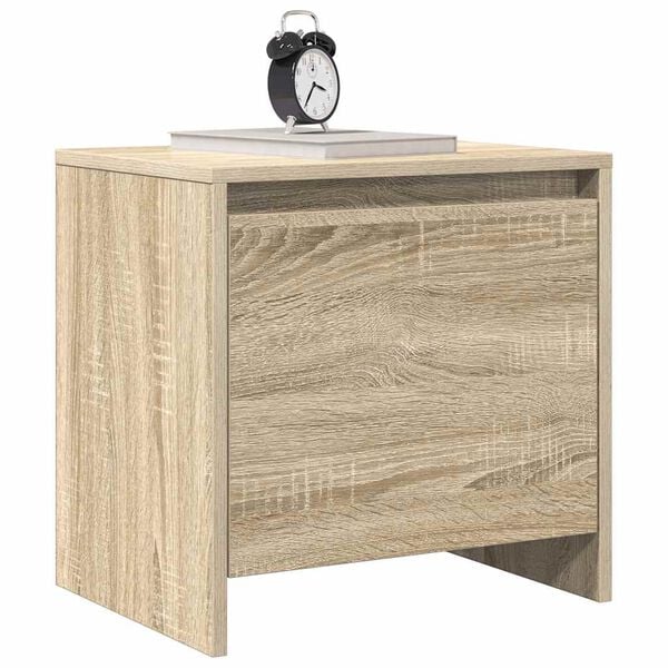 vidaXL Nachtkastjes 2 st 45x34x44,5 cm bewerkt hout sonoma eikenkleur