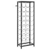 vidaXL Wijnrek voor 27 flessen 34x18x100 cm smeedijzer zwart