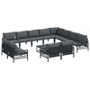 vidaXL Tuin Sofa Set Antraciet Staal