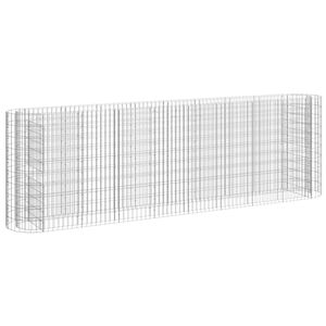 vidaXL Gabion plantenbak verhoogd 330x50x100 cm gegalvaniseerd ijzer