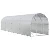 vidaXL Kippenhok zilver 800 x 200 x 200 cm Gegalvaniseerd staal