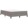 vidaXL Boxspringbed met matras Taupe 140 x 190 cm Stof