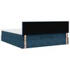 vidaXL Ottoman bed met matras 160x200cm fluweel donkerblauw