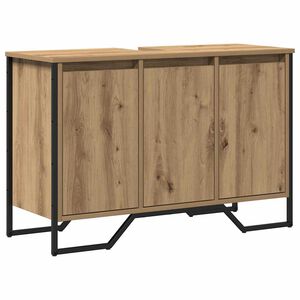 vidaXL Badkamertenk te kast Artisan Eiken 91 x 35 x 60 cm Bewerkt hout