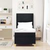 vidaXL Boxspringbed met matras met hoofdeinde Zwart 80 x 200 cm Stof