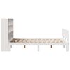 vidaXL Bed met boekenkast zonder matras grenenhout wit 120x190 cm