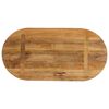 vidaXL Tafelblad ovaal 80x40x3,8 cm massief mangohout