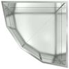 vidaXL Hoek Plantbak Zilver 60 x 60 x 35 cm Gegalvaniseerd staal