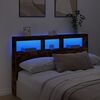 vidaXL Hoofdbordkast met LED-verlichting 160x17x102 cm gerookt eiken