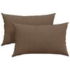 vidaXL Sofa Kussens 2 pcs Bruin 50 x 30 cm Stof