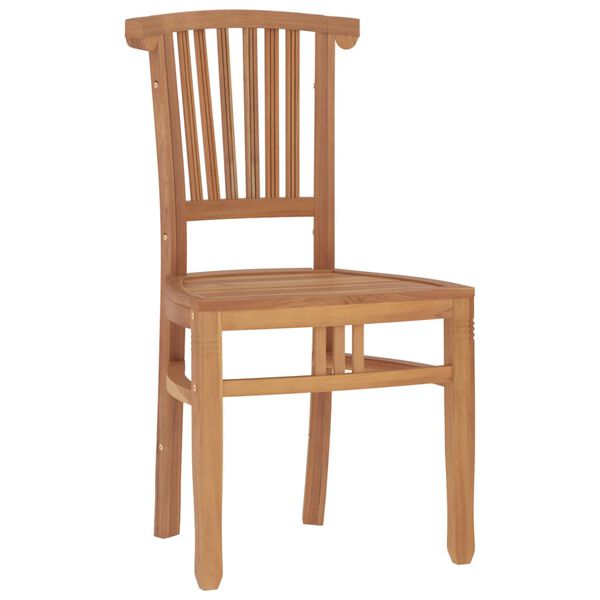 vidaXL 7-delige Tuinset massief teakhout