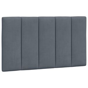 vidaXL Hoofdbordkussen "Hanko" 80 cm fluweel donkergrijs