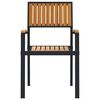 vidaXL Stapelstoel 8 pcs Bruin 56 x 57 x 87 cm Massief Acaciahout