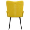 vidaXL Eetkamerstoelen 2 st fluweel geel
