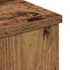 vidaXL Badkamer Kast Oud Hout 30 x 35 x 80 cm Bewerkt hout & Metaal