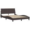 vidaXL Bedframe zonder matras "Hanko" 120x200 cm stof donkerbruin