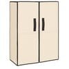 vidaXL Schoenenkast 60x28x90 cm stof cr&egrave;mekleurig