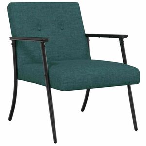vidaXL Fauteuil Donkergroen 59 x 75 x 78 cm Stof