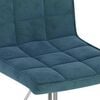 vidaXL Eetkamerstoelen draaibaar 2 st fluweel blauw