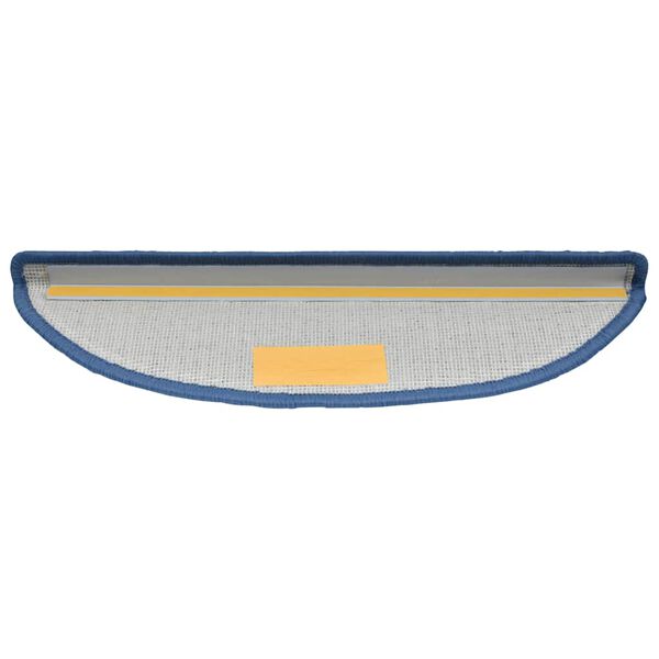vidaXL Trapmatten 20 st 56x17x3 cm Blauw Halfrond