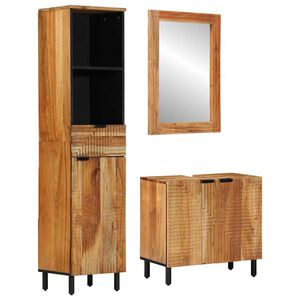 vidaXL Badkamerkastenset 3 st Naturel 38 x 33 x 160 cm