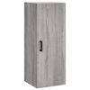 vidaXL Hoge kast 34,5x34x180 cm bewerkt hout grijs sonoma eikenkleurig