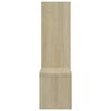 vidaXL Wandschappen 2 st 50x15x50 cm bewerkt hout sonoma eikenkleurig