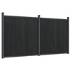 vidaXL Schuttingpaneel 353x186 cm HKC grijs