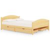 vidaXL Bedframe met 4 lades massief grenenhout 160x200 cm
