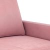 vidaXL 4-delige Loungeset fluweel roze