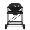 vidaXL Buiten Grill met wiel Zwart 91 x 71 x 107 cm Metaal