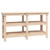 vidaXL Werkbank 142,5x50x80 cm massief grenenhout