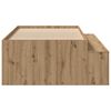 vidaXL Bedframe met lade Artisan Eiken 80 x 200 cm Bewerkt hout